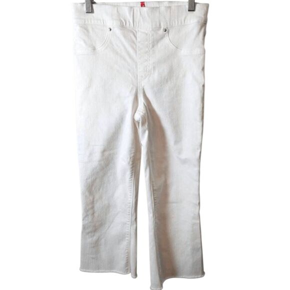 SPANX Cropped Flare Jeans In White Size S/P - Picture 5 of 6